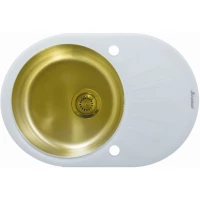 Кухонная мойка Seaman Eco Glass SMG-730W-Gold.B