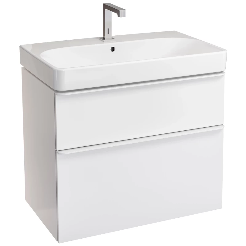 Комплект мебели белый глянец 74,7 см Geberit Smyle Square 529.353.00.7 Комплект мебели белый глянец 74,7 см Geberit Smyle Square 529.353.00.7