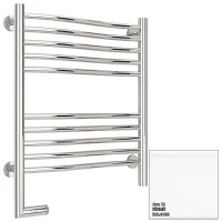 Полотенцесушитель электрический 600x500 белый глянец МЭМ левый Сунержа Флюид 2.0 12-5220-6050