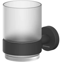 Стакан для зубных щеток Whitecross Ergo ER2230BL настенный, черный матовый