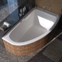 Ванна из литьевого мрамора Marmo Bagno Альба MB-BR170-110 170x110 см R, белый