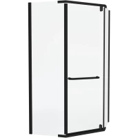 Душевой уголок Knotlor Penta FCD100CG0BL 100x100 см, профиль черный матовый, стекло прозрачное 