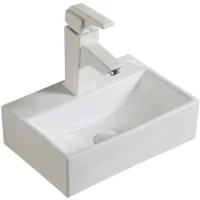 Раковина CeramaLux 9135/1 36x25 см, рукомойник, белый