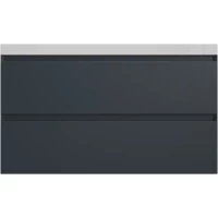 Тумба под раковину Style Line Манхэттен ЛС-00002357 99,9 см, подвесная, графит матовый