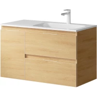 Тумба с раковиной дуб золотой 91,8 см Aqwella 5 Stars Accent ACC0109RDZ + Mal.09.04.D-R