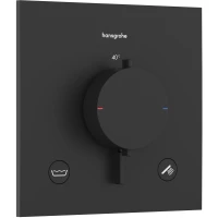 Термостат для ванны Hansgrohe Ecostat Comfort E 33716670 встраиваемый, черный матовый