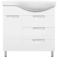 Тумба белый глянец 80 см L Style Line Жасмин ЛС-00000526