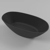 Ванна из литьевого мрамора Whitecross Onyx B 0205.160075.201 160x75 см, отдельностоящая, черный матовый