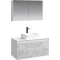 Комплект мебели белый глянец/бетон светлый 100 см Aqwella 5 Stars Mobi MOB0110W + MOB0710BS + 4640021064269 + MOB0410 + MOB0717W - 1