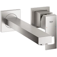 Смеситель для раковины Grohe Eurocube 23447DC0 встраиваемый, без донного клапана, суперсталь