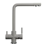 Смеситель для кухни с подключением к фильтру Ulgran серый U-016-310
