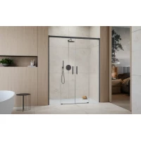 Душевая дверь Radaway Idea Brushed GunMetal DWD 150 387125-92-01 150 см, профиль оружейная сталь матовый, стекло прозрачное