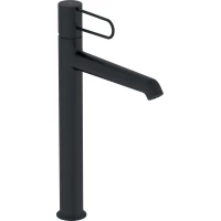 Смеситель для раковины Jacob Delafon Odeon Rive Gauche E21030-BL-BL с донным клапаном, хром/черный