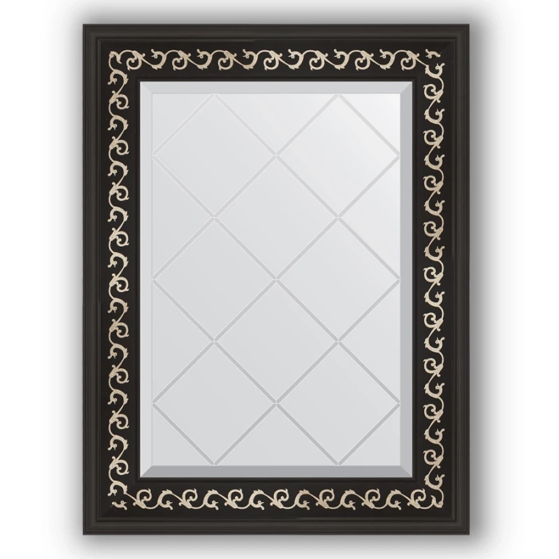 Зеркало 55x72 см черный ардеко Evoform Exclusive-G BY 4010