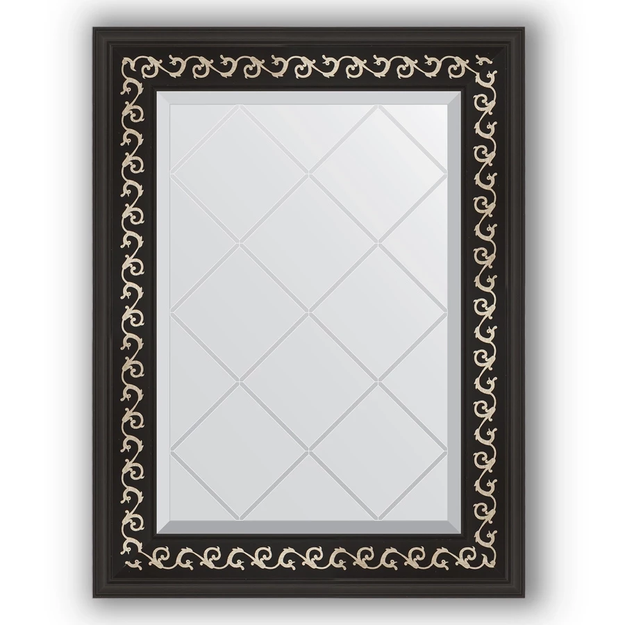 Зеркало 55x72 см черный ардеко Evoform Exclusive-G BY 4010 зеркало напольное 80x199 см ардеко evoform exclusive floor by 6108