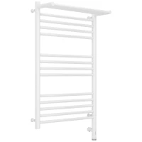 Полотенцесушитель электрический 800x500 белый глянец МЭМ правый Сунержа Богема с полкой 3.0 12-5807-8050