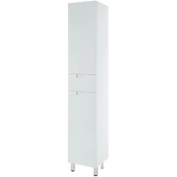 Пенал Bellezza Пегас 4620404101019 напольный R, с бельевой корзиной, белый глянец