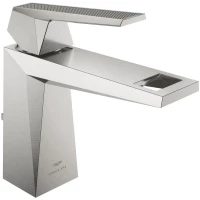 Смеситель для раковины Grohe Allure Brilliant 24397DC0 с донным клапаном, суперсталь