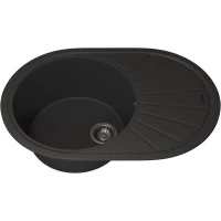 Кухонная мойка Uperwood Quartz Premium UPD-02 3910202107 76x51 см, черный