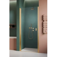 Душевая дверь Radaway Nes Gold DWJ I 80 Left 10026080-09-01L 80 см L, профиль золотой, стекло прозрачное