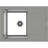 Кухонная мойка Florentina Комби 650 21.390.B0650.305 65x48 см, нержавеющая сталь/грей