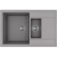Кухонная мойка Florentina Липси 780К 20.250.D0780.307 78x51 см, серый шелк
