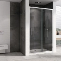 Душевая дверь 140 см Abber Schwarzer Diamant AG30140H прозрачное