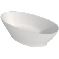 Ванна из литьевого мрамора Whitecross Glock 0221.170080.200 170x80,5 см, отдельностоящая, белый матовый