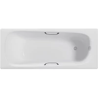 Ванна чугунная Delice Continental DLR230644R 165x70 см, с отверстиями под ручки, белый