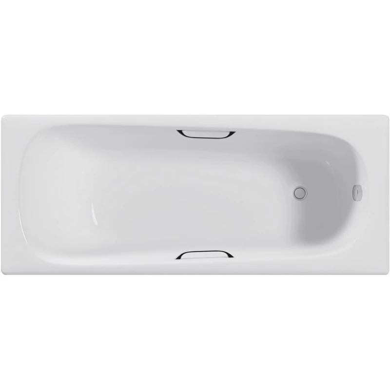 Ванна чугунная Delice Continental DLR230644R 165x70 см, с отверстиями под ручки, белый