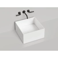 Раковина-чаша Salini S-Sense Armonia Square 02 130512G 45x45 см, накладная, белый глянец