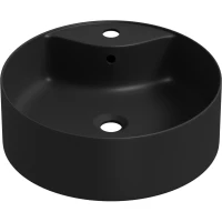 Раковина-чаша Wellsee Praxis 32940400S 40x40 см, накладная, черный матовый