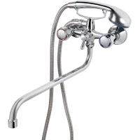 Смеситель для ванны Viko V-2405 универсальный, с душевым гарнитуром, хром