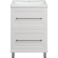 Тумба под раковину Misty Марта П-Мрт07060-011Пр 58,9 см, напольная, белый глянец