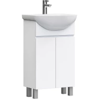 Тумба под раковину Vigo Wing tn.WIN.BAL.50.2D белый 46 см, напольная, белый