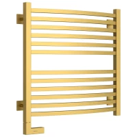 Полотенцесушитель электрический 600x600 золотой матовый МЭМ левый Сунержа Аркус 2.0 032-5604-6060
