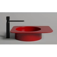 Раковина-чаша Salini S-Stone Ninfea 02 110521MF 54x44,7 см, накладная, покраска по RAL матовый полностью