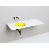 Раковина Salini S-Stone Marea 05 1802205MF 42x42 см, встраиваемая снизу, покраска по RAL матовый полностью