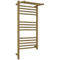 Полотенцесушитель электрический Сунержа Богема с полкой 3.1 051-6006-8040 800x400, МЭМ левый, состаренная латунь