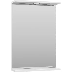 Изображение товара зеркало misty енисей э-ени02050-011 50x72 см, с подсветкой, выключателем, белый глянец/белый матовый