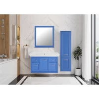 Комплект мебели синий матовый 105,8 см ASB-Woodline Толедо