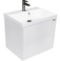 Тумба под раковину Northeis Туну SD-00002004 59 см, подвесная, белый матовый