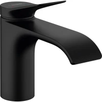Смеситель для раковины Hansgrohe Vivenis 75010670 с донным клапаном, черный матовый