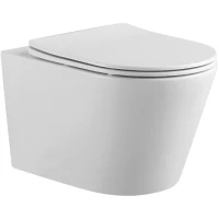 Унитаз подвесной Aquatek Вега AQ1905-MW безободковый, с сиденьем микролифт, белый матовый