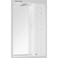 Зеркальный шкаф 50x86 см белый глянец Style Line Канна ЛС-00000293