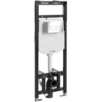 Инсталляция для унитаза WasserKRAFT Alme 15 15TLT.010.ME.CH03 с кнопкой смыва, хром