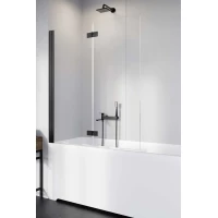 Шторка для ванны Radaway Nes 8 Black PND I 100 Left 10060100-54-01L прозрачное