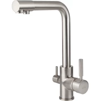 Смеситель для кухни Viko V-5054 с подключением к фильтру, нержавеющая сталь