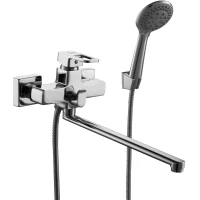 Смеситель для ванны Plstart PD22031 универсальный, с душевым гарнитуром, хром