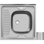 Изображение товара кухонная мойка матовая сталь ukinox стандарт std600.600 ---5c 0rs